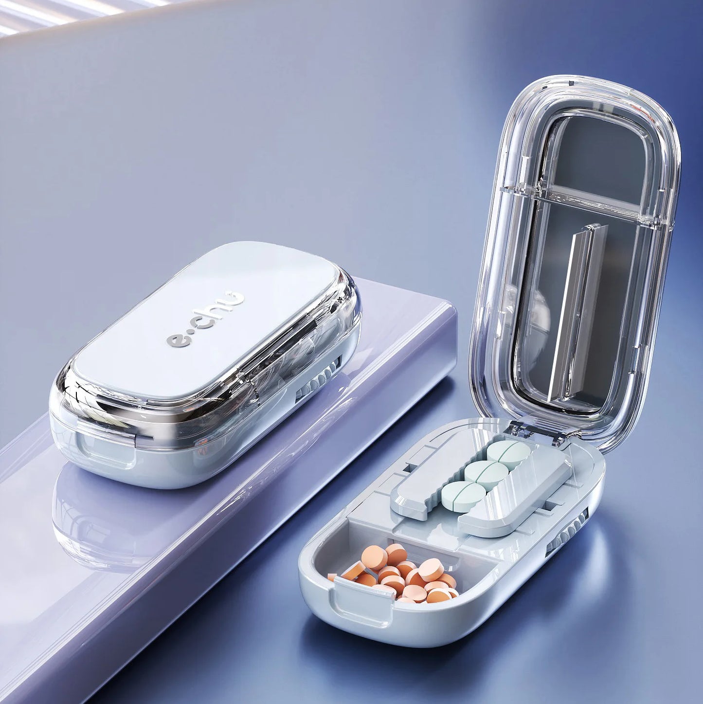 New Quartering Pill Cutter Storage Box Medicine