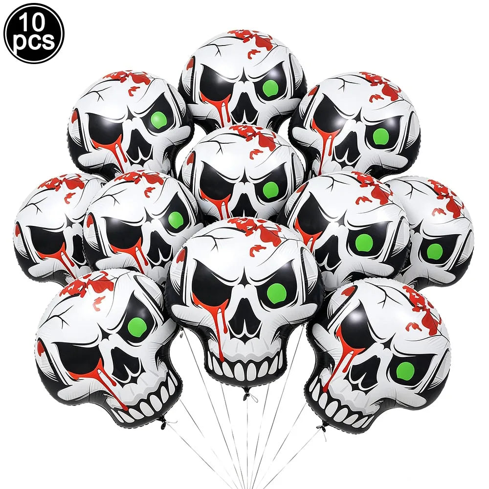 Large Halloween Standing Foil Balloons Haunted House Castle
