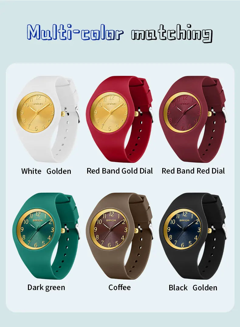 Simple Luxury Student Quartz Watch Clock Gift Outdoor