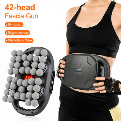 42 Heads Fascia Gun High-frequency Vibration Deep Massage