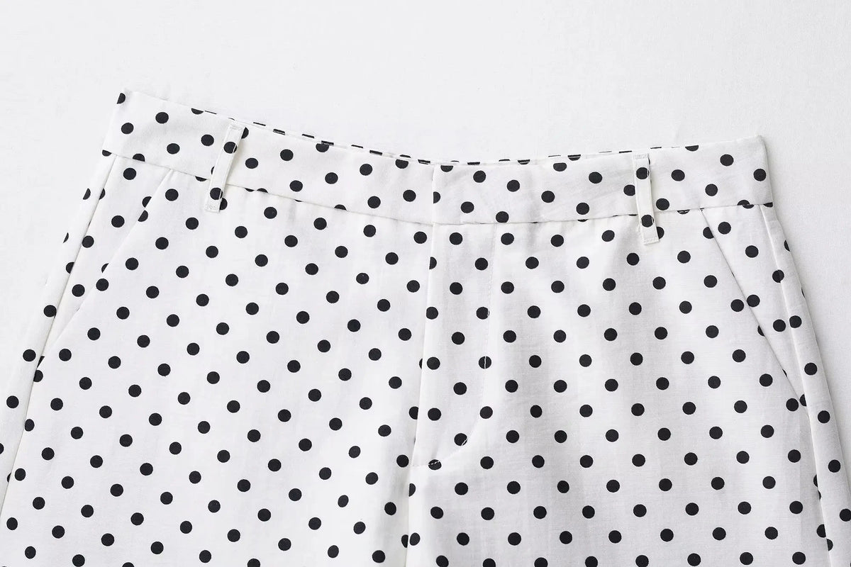 HH Fashion Women's Polka Dot Print Short Coats