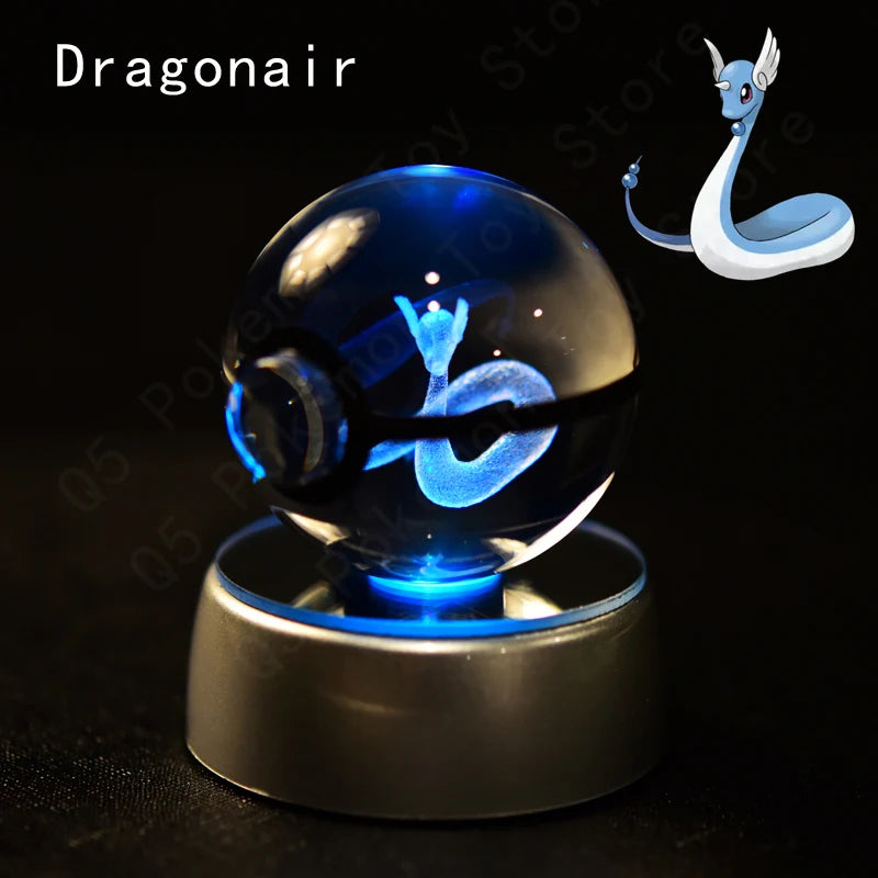 Pokemon Crystal Ball 3D Mewtwo Pikachu Gift
