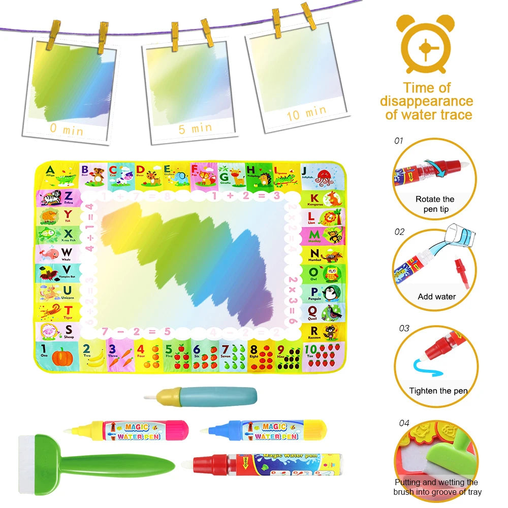 Magic Water Drawing Mat Coloring Doodle Mat