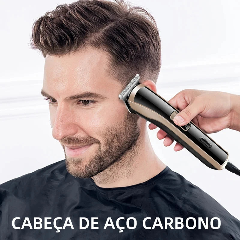 KM-418 Waterproof Hair Clipper Rechargeable Electric Trimmer