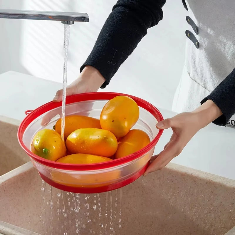 Microwave Splatter Cover Foldable Fresh-keeping Heat Cover