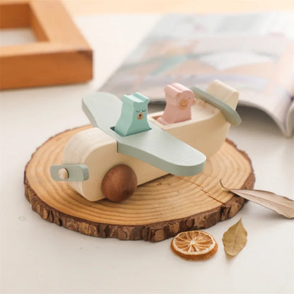 Wooden Birthday Train Toy Simulated Train Toy Model