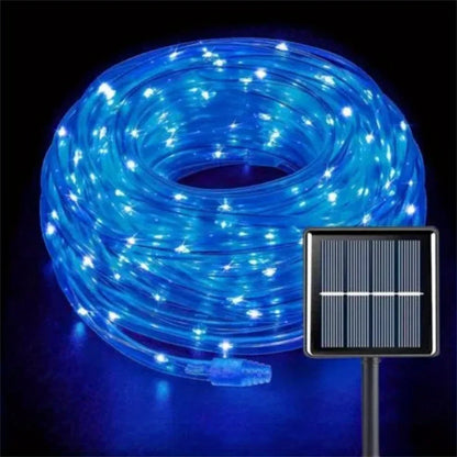 Solar Rope Lights Outdoor LED PVC Tube Fairy String Light
