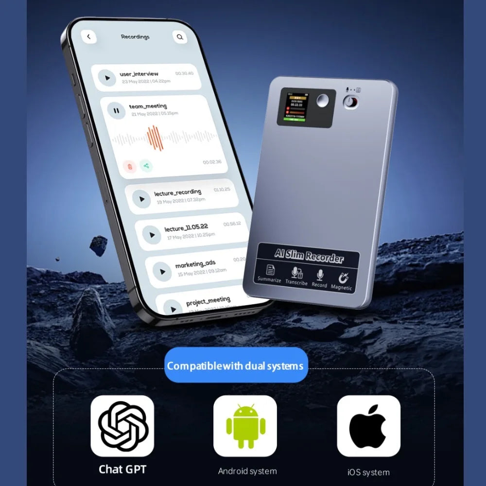 118 Languages 64GB Memory Audio Recorder 400ma Lectures