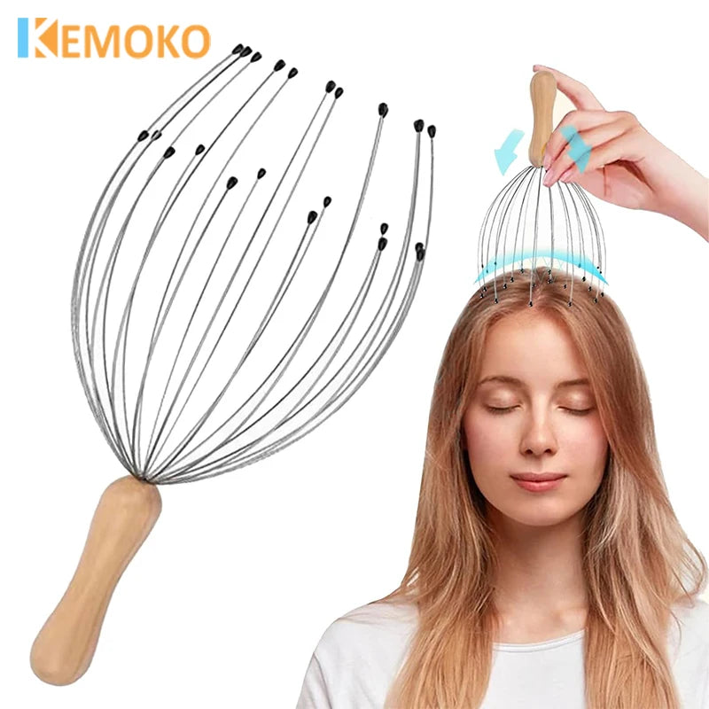 Head Massager Head Scratching Octopus Scalp Massage
