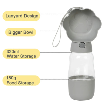 Large Dog Water Bottle For Small Big Dogs Portable Travel Feeder