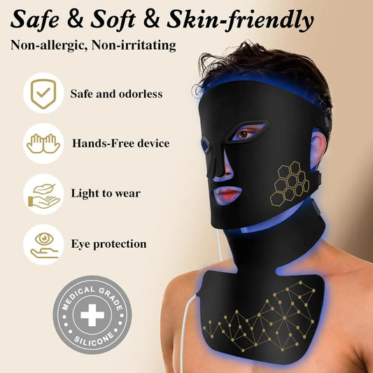 Hello Face Rechargeable Red Light Mask for Face & Neck
