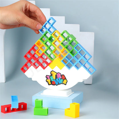 Puzzles Tetra Tower Fun Balance Stacking Building Board Game