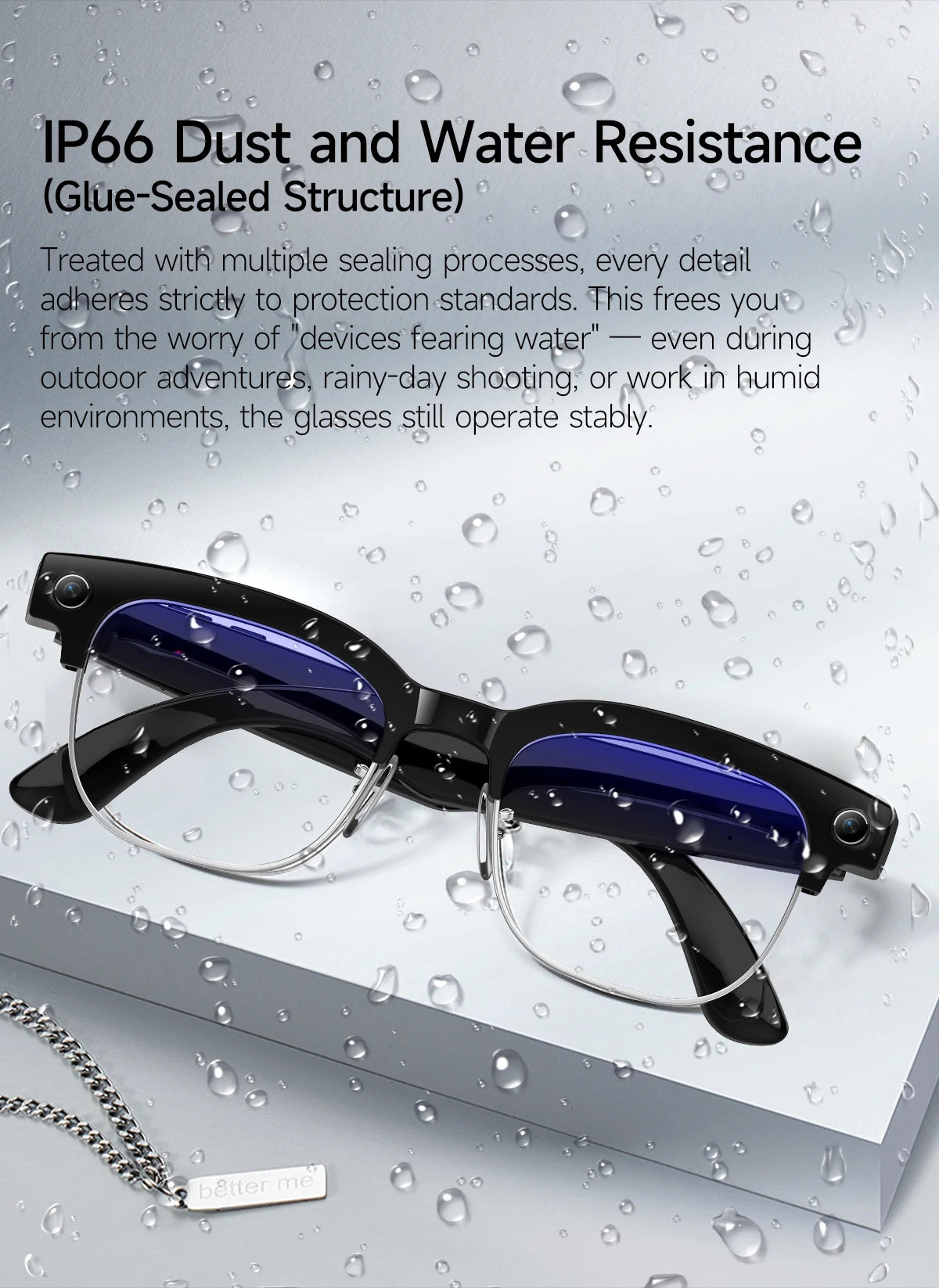 New Men Smart AI Glasses 4K HD 800MP Camera Chat GPT
