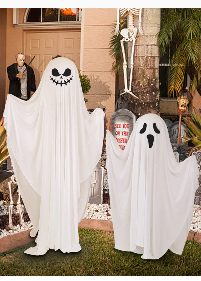 Scary Standing Ghost Glow-in-the-Dark Halloween Decoration