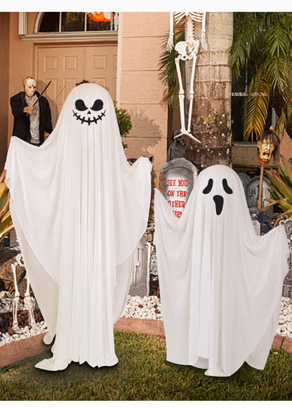 Scary Standing Ghost Glow-in-the-Dark Halloween Decoration