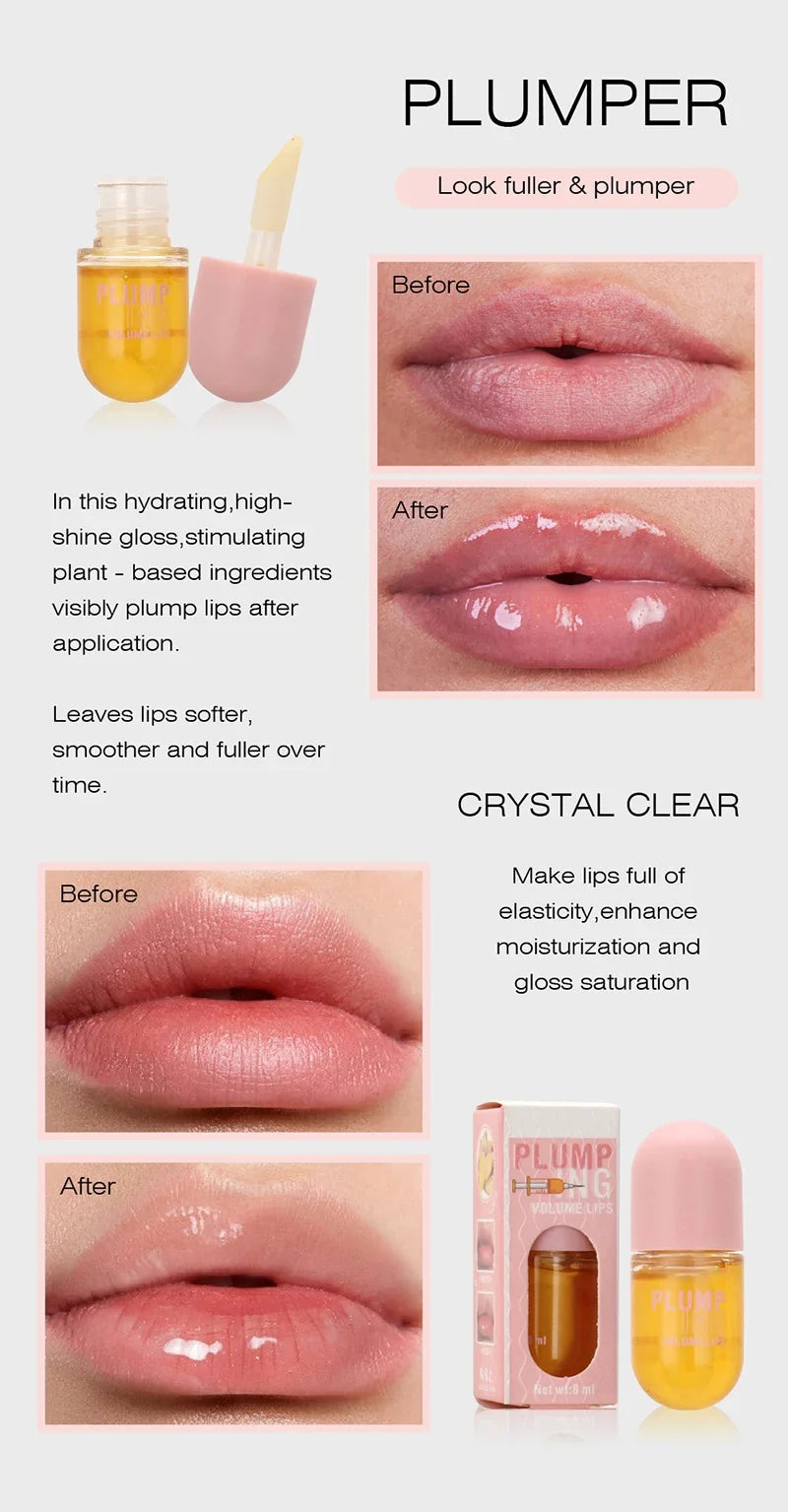 Long Lasting Lip Plumper Oil Instant Volumising Enhancer