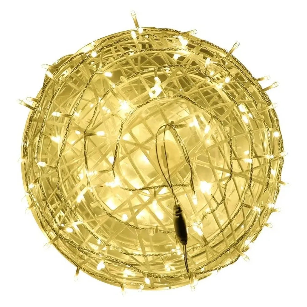 New 20/28CM Festoon Rattan Ball Light Rattan Ball