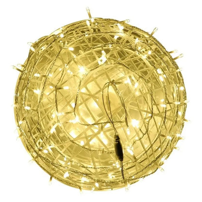 New 20/28CM Festoon Rattan Ball Light Rattan Ball