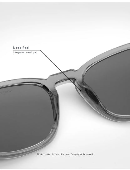 VEITHDIA Fashion Vintage Polarized Sunglasses for Men and Women