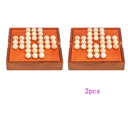 1 Set Europe Board Game Single Chess Peg Solitaire