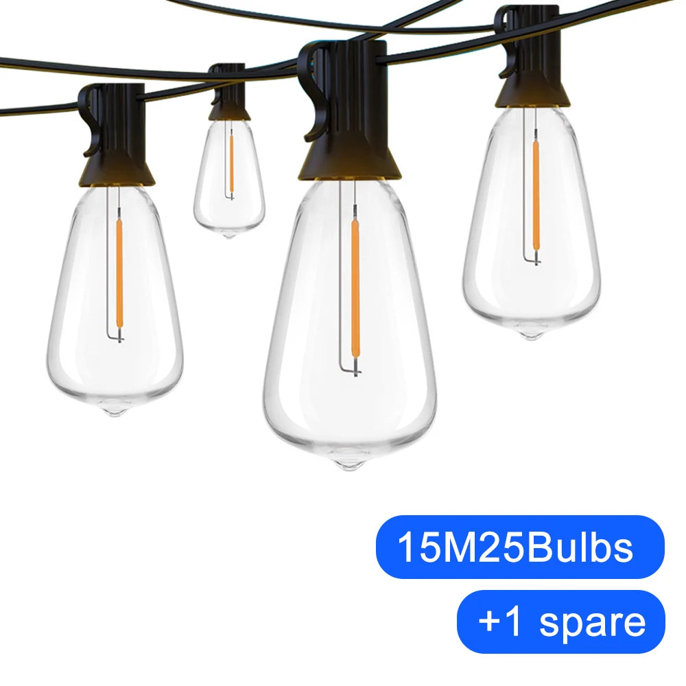Outdoor String Lights 110V/220V LED Patio Hanging Lights