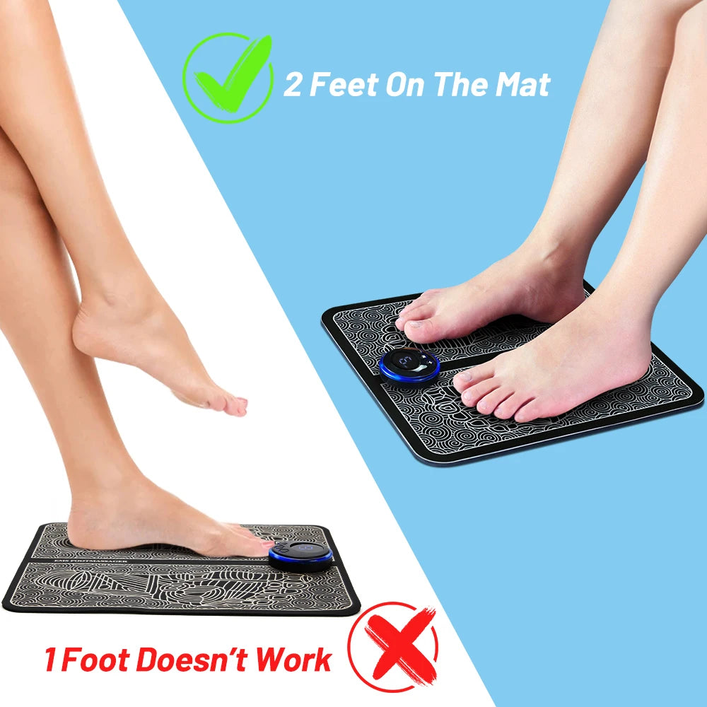 Electric EMS Foot Massager Pad Relief Pain Massage Mat