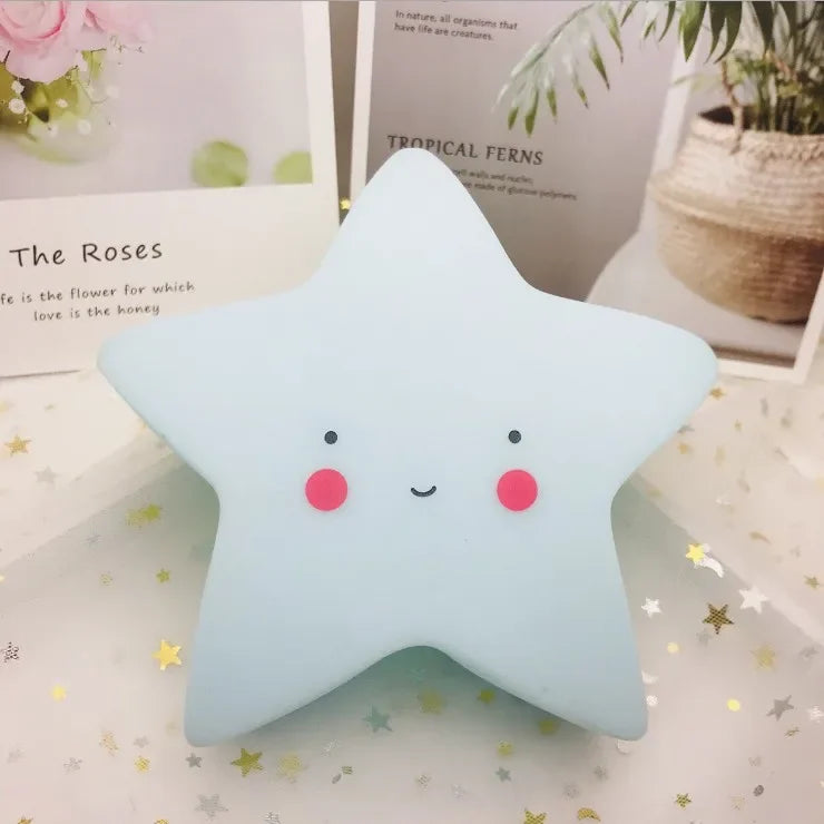 Mini LED Night Light Cartoon Fantasy Star Moon Interior Lighting