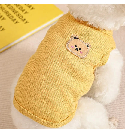 Dogs Thin Small Fashion Bear Vest Pet Clothes