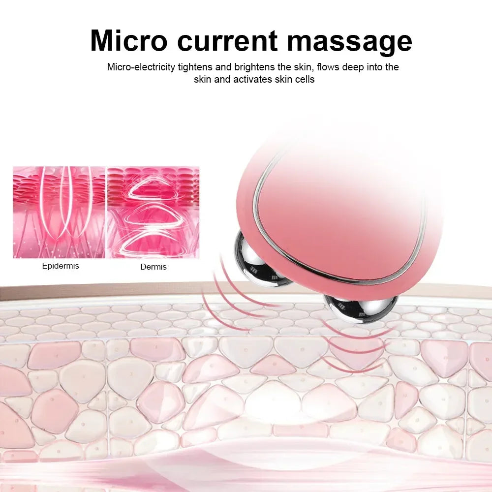 EMS Face Lifting Device Facial Microcurrent Roller Massage