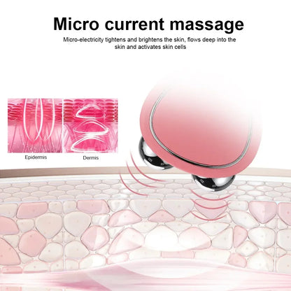 EMS Face Lifting Device Facial Microcurrent Roller Massage