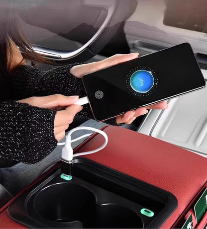 Usb Portcar Armrest Box Booster Pad With Usb Port Multi-Function