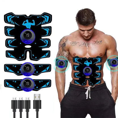 USB Rechargeable EMS Muscle Stimulator ABS Arm 3 IN 1 Trainer