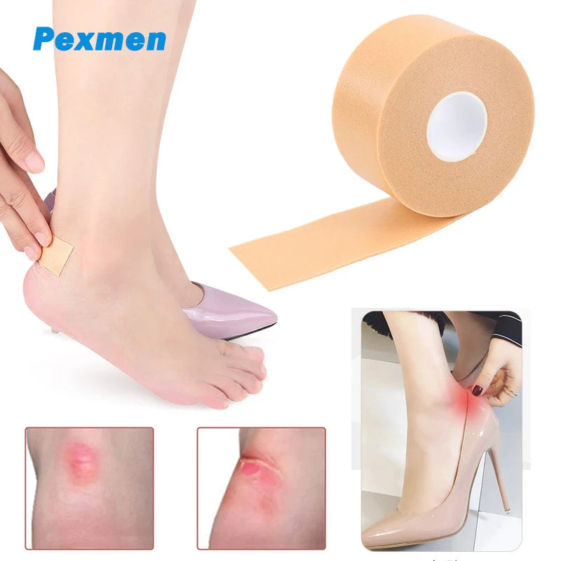 Pexmen 1/2Pcs 2.5X450cm Moleskin Tape Adhesive Pad Blister