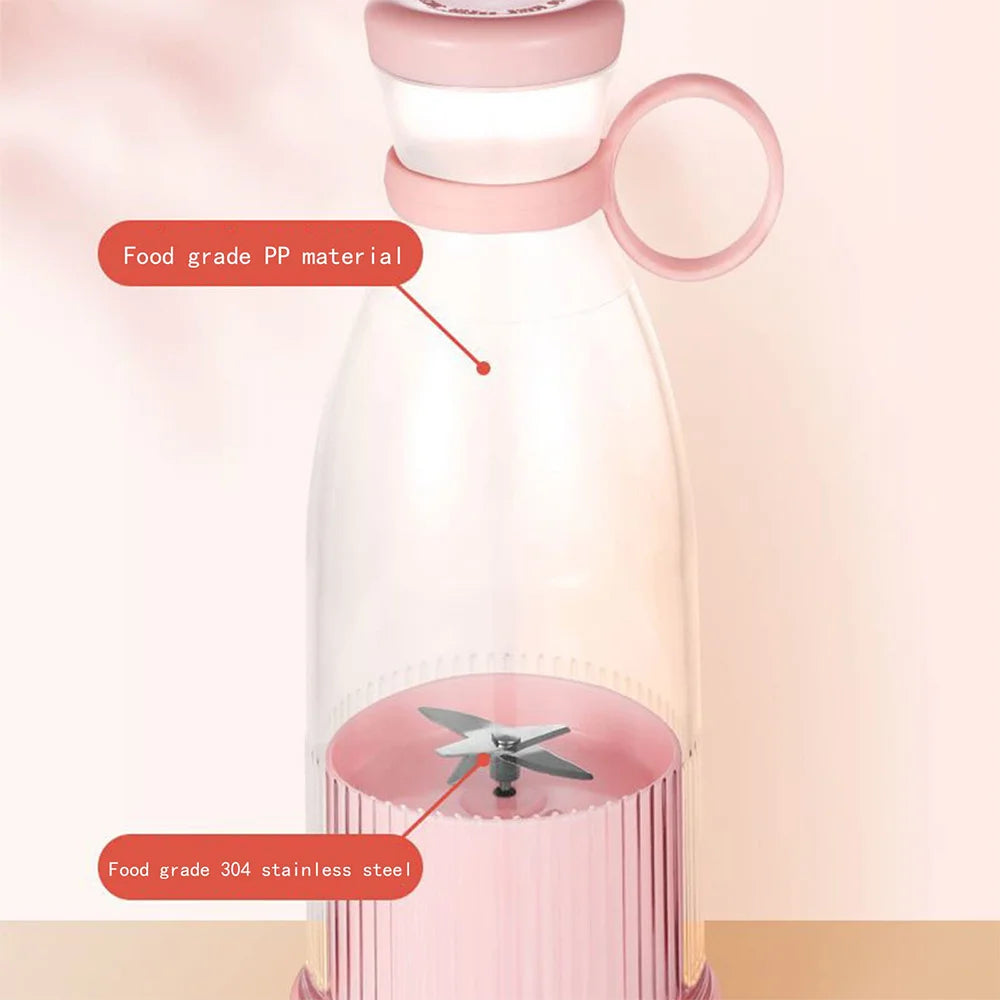Rechargeable Mixers Fresh Fruit Juicers  Juice Bottle