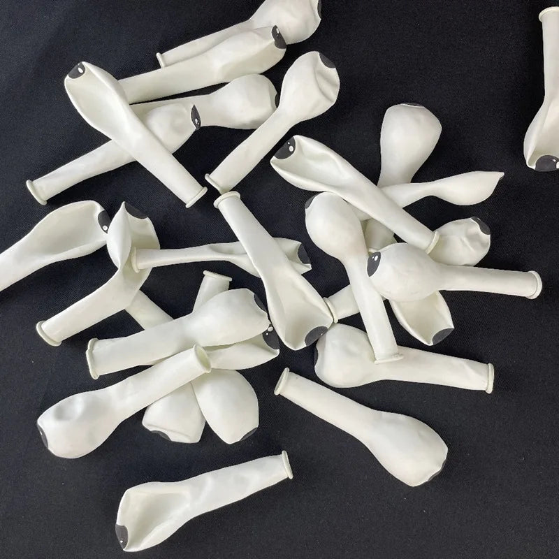 50/30/20/10Pcs 5inch White Eyes Balloons Halloween Balloons