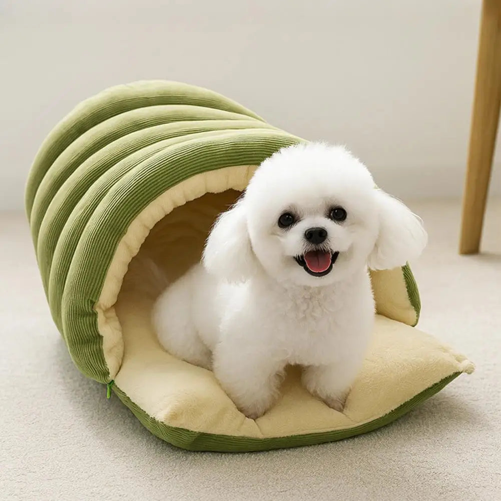 Pet House with Non-slip Base Washable Pet Bed