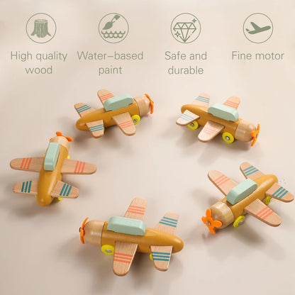 Wooden Train Birthday Toy  Montessori Toys Baby Educational Toys