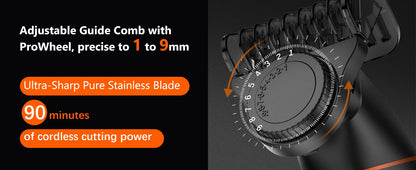 Manscape Body Hair Trimmer 4 in 1 IPX6 Waterproof Beard Trimmer