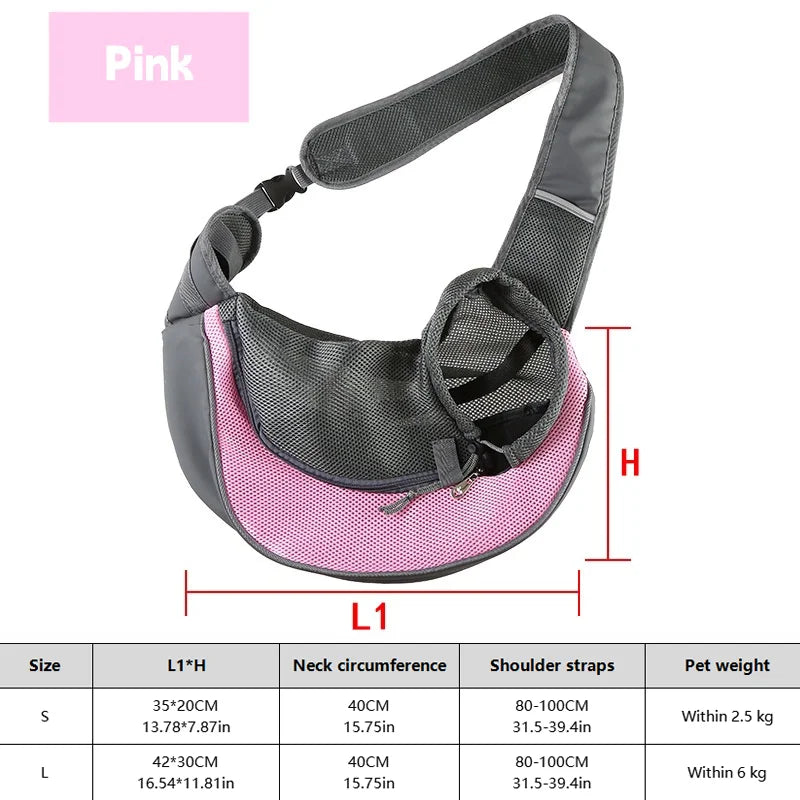 1Pc Dog out backpack,Dog Sling Carrier Breathable
