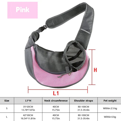 1Pc Dog out backpack,Dog Sling Carrier Breathable