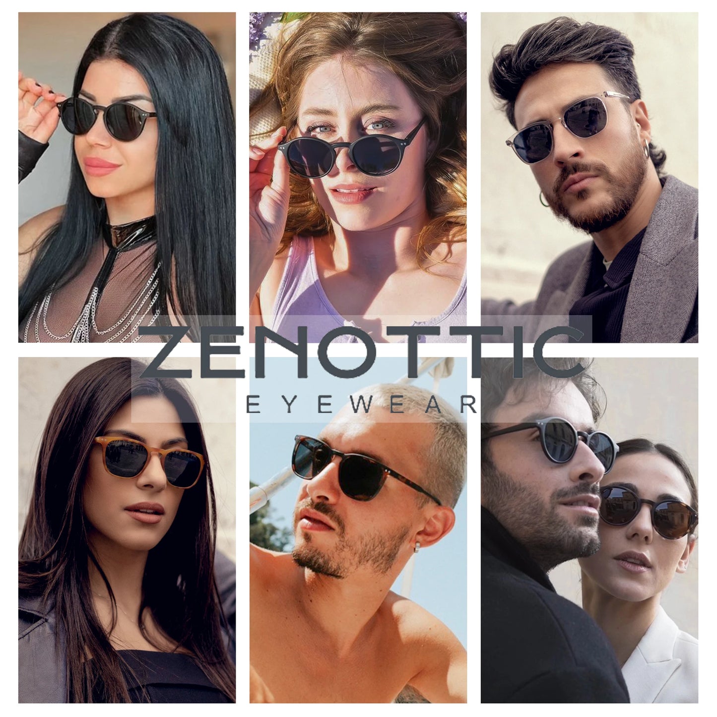 Retro Small Round Polarized Sunglasses Men Women Lightweight