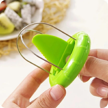Kiwi fruit opener spoon peeling tool splitting artifact