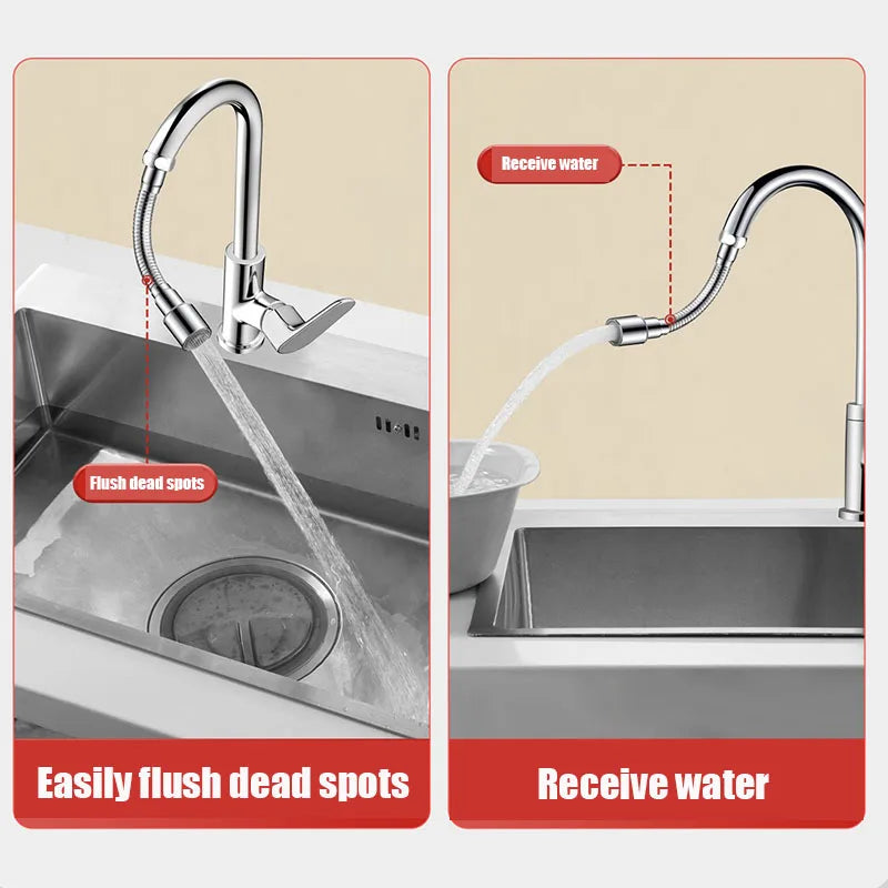 Stainless Steel Universal 1080° Rotation Faucet Sprayer