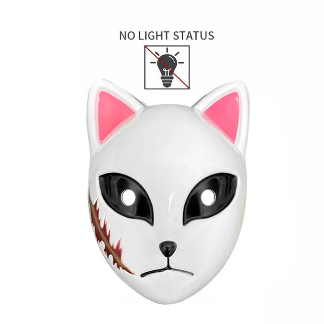 Halloween Neon Mask Cosplay Japanese Anime Neon LED
