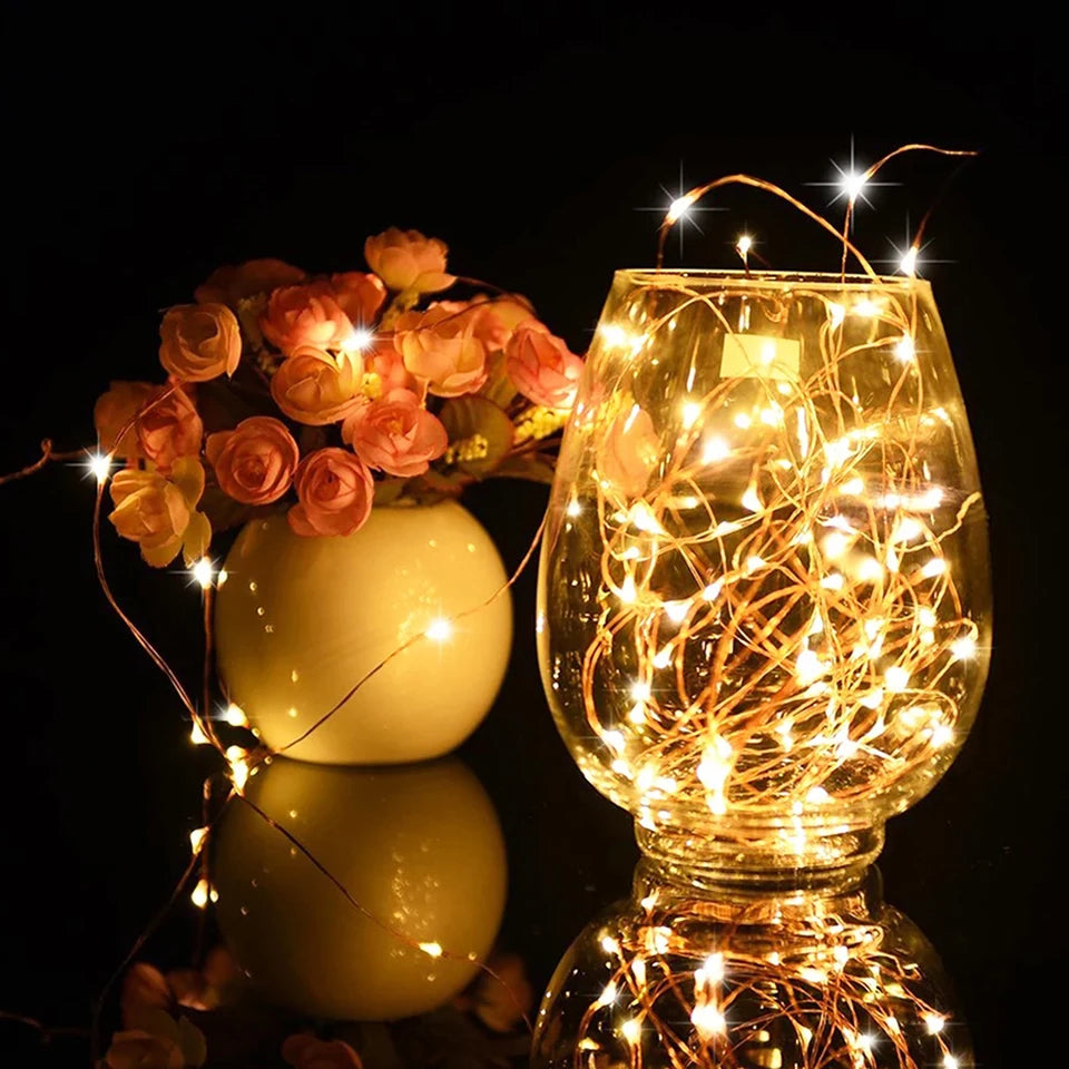 LED Copper Wire water proof Fairy Lights Battery Powered String Lights