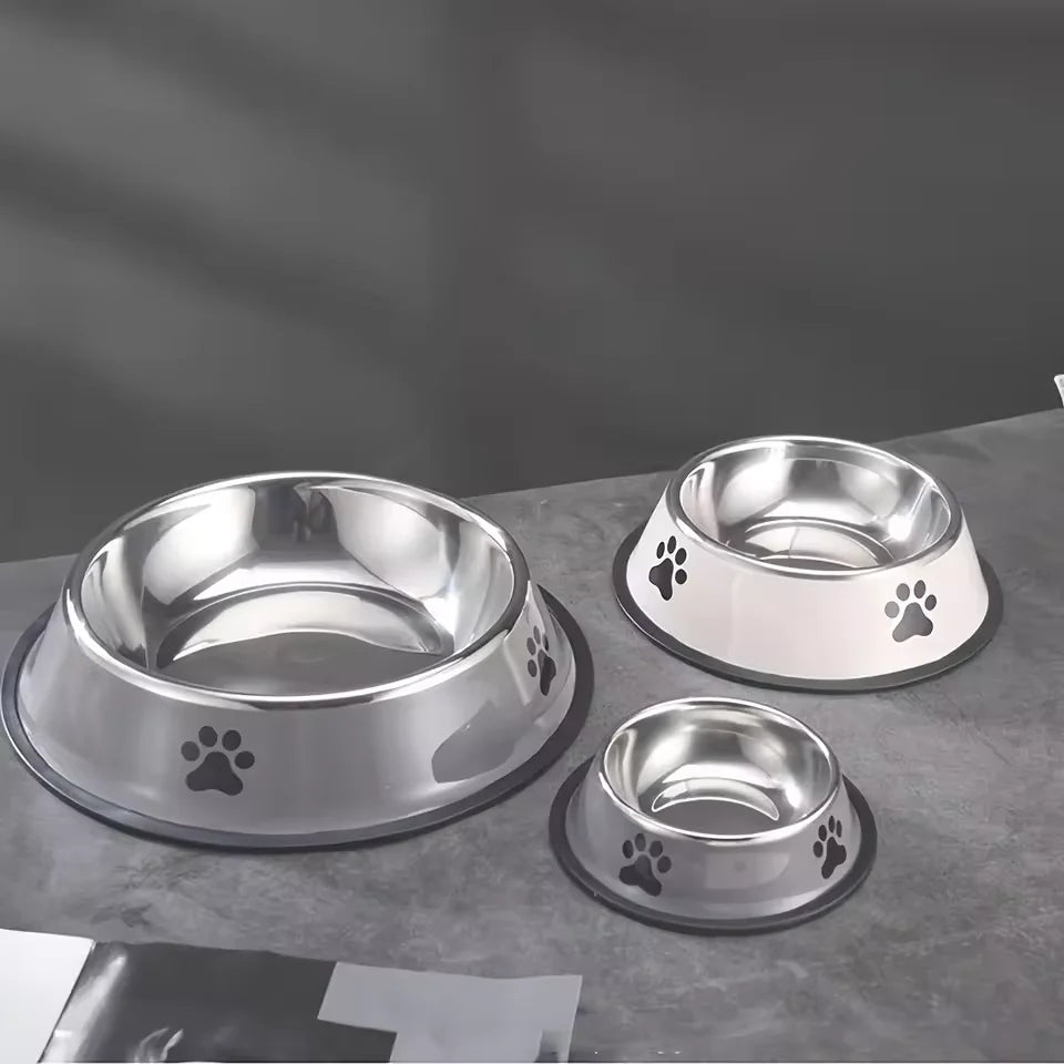 Stainless steel large capacity pet bowl dog food bowl