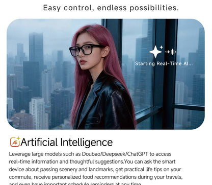 NEW MT5 Ultra AI Smart Glasses Real-time Translation Glasses