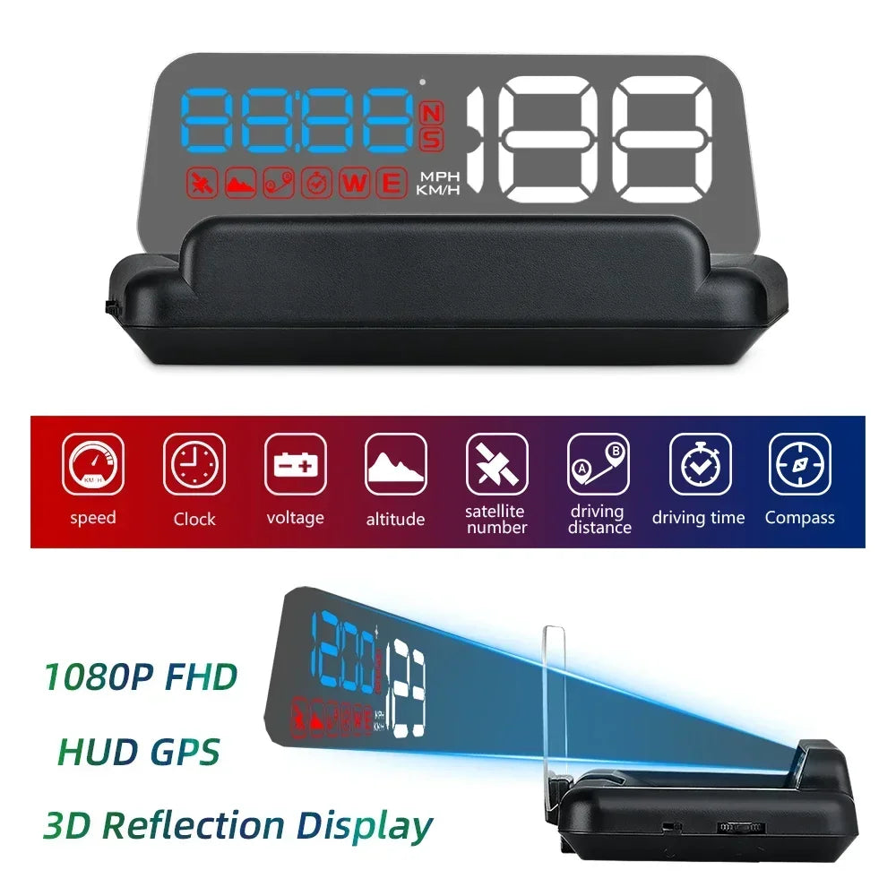 Gauge Display Car Head Up LCD Car Digital Odometer