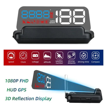 Gauge Display Car Head Up LCD Car Digital Odometer