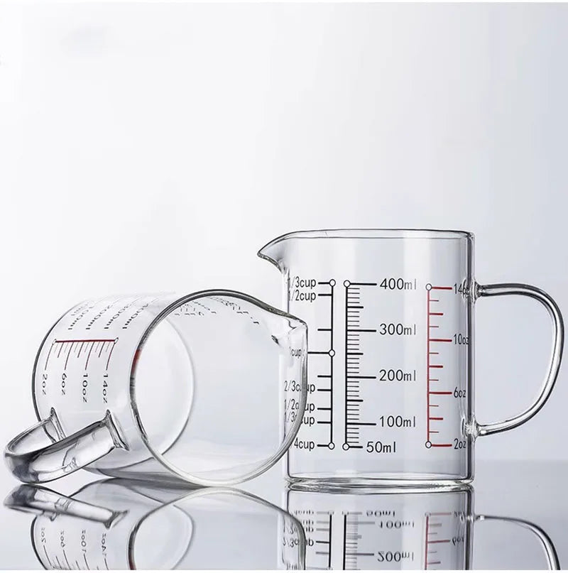 Heat-resistant Glass Measuring Cup With Wood Lid